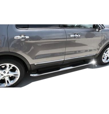Image showing  3in Side Steps Stainless Steel fits 2011-2025 Kia Sportage