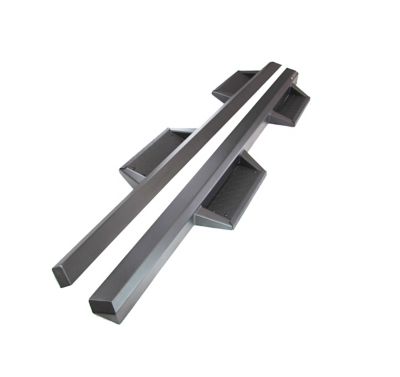 Black Horse Off Road Impact Heavy Duty Drop Side Steps Black fits 2007-2025 Toyota Tundra Double Cab