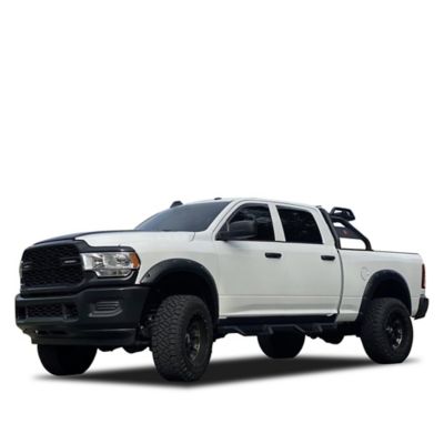 Black Horse Off Road Impact Heavy Duty Drop Side Steps Black fits 2009-2025 Dodge Ram 1500 Crew Cab
