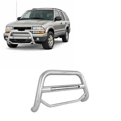Black Horse Off Road Max Beacon Bull Bar Stainless Fits 98-04 Chevrolet Blazer