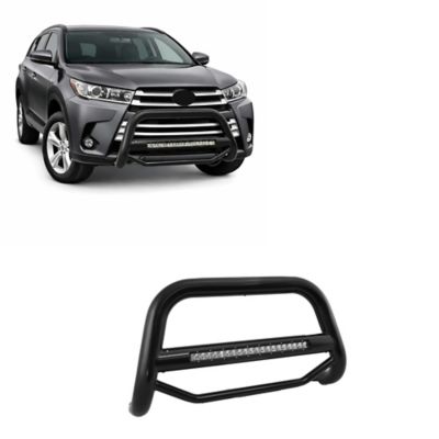 Black Horse Off Road Max Beacon Bull Bar Black Fits 14-19 Toyota Highlander