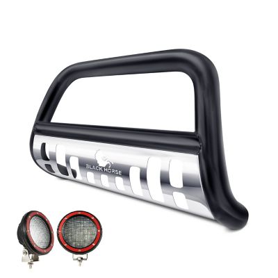 Black Horse Off Road Bull Bar Red_Kit Black Stainless Fits 05-15 Toyota Tacoma