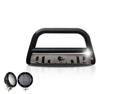 Image showing 1 th Black Horse Off Road Bull Bar Black_Kit Black Stainless Fits 07-12 Hyundai Santa Fe