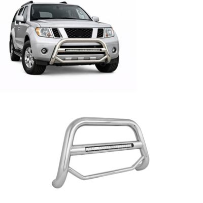 Black Horse Off Road Max Beacon Bull Bar Stainless Fits 05-21 Nissan Frontier