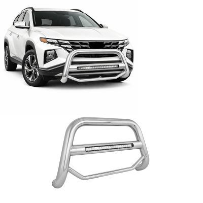 Image showing  Max Beacon Bull Bar Stainless Fits 22-24 Hyundai Tucson