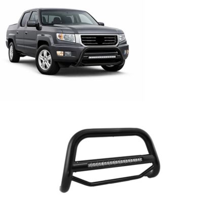 Black Horse Off Road Max Beacon Bull Bar Black Fits 06-14 Honda Ridgeline