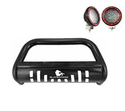 Black Horse Off Road Bull Bar Red_Kit Black Fits 05-10 Toyota Sienna
