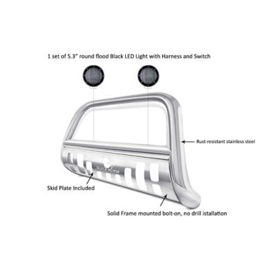 Image showing  Bull Bar Black_Kit Stainless Fits 13-16 Ford Escape