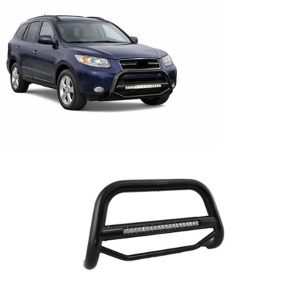 Black Horse Off Road Max Beacon Bull Bar Black Fits 07-10 Hyundai Santa Fe