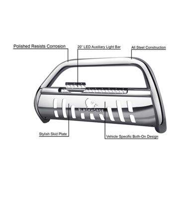 Image showing  Beacon Bull Bar, Stainless, Fits 13-21 Nissan Pathfinder.