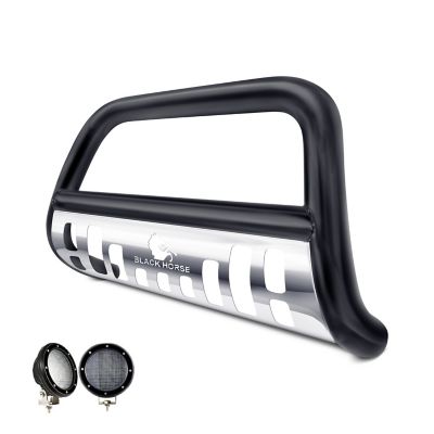 Black Horse Off Road Bull Bar Black_Kit Black Stainless Fits 02-05 Ford Explorer