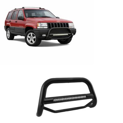 Black Horse Off Road Max Beacon Bull Bar Black Fits 92-98 Jeep Grand Cherokee
