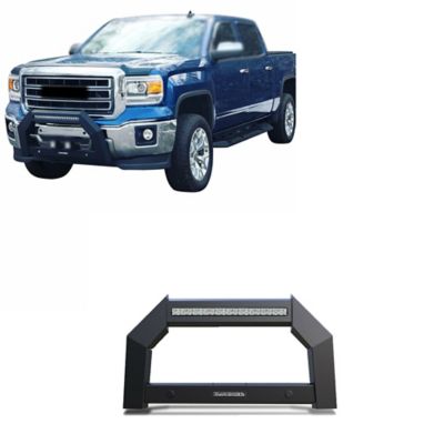 Black Horse Off Road Armour Bull Bar, Black, Fits 07-18 Chevrolet Silverado 1500