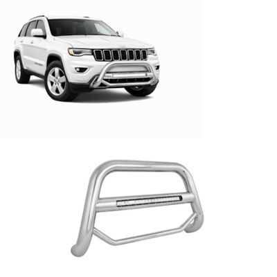 Black Horse Off Road Max Beacon Bull Bar Stainless Fits 11-21 Jeep Grand Cherokee