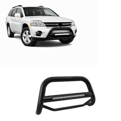 Black Horse Off Road Max Beacon Bull Bar Black Fits 04-11 Mitsubishi Endeavor