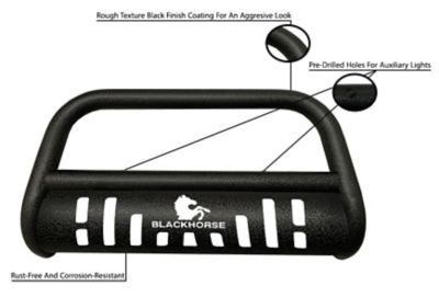 Image showing 3 th Black Horse Off Road Bull Bar-T Black Fits 22-24 Hyundai Tucson