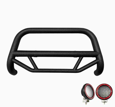Image showing  Max T Bull Bar Red_Kit Black Fits 19-25 Ram 2500