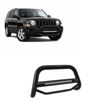 Black Horse Off Road Max Beacon Bull Bar Black Fits 08-17 Jeep Patriot