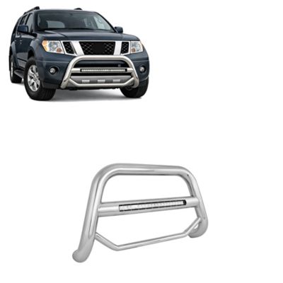 Black Horse Off Road Max Beacon Bull Bar Stainless Fits 08-12 Nissan Pathfinder