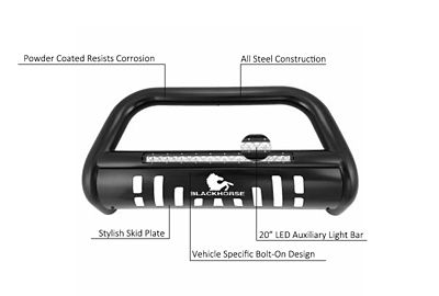 Image showing  Beacon Bull Bar, Black, Fits 06-10 Ford Explorer.