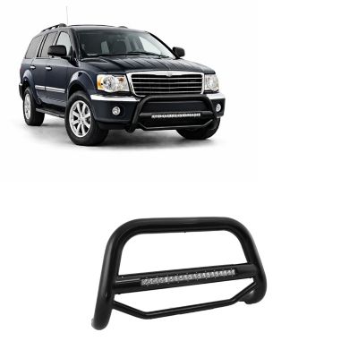 Image showing 3 th Black Horse Off Road Max Beacon Bull Bar Black Fits 07-09 Chrysler Aspen
