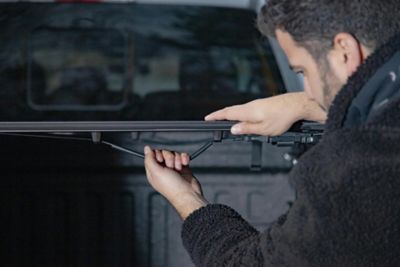 Image showing 6 th Worksport AL4 Tri-Fold Tonneau Cover for 19-23 Ford Ranger 5 ft., Bed