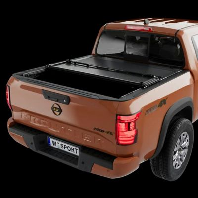 Image showing  AL4 Tri-Fold Tonneay Cover for 05-21 Nissan Frontier 5 ft., Bed
