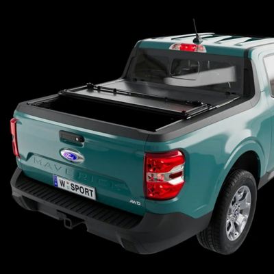 Image showing  AL4 Tri-Fold Tonneau Cover for 22-24 Ford Maverick 4ft, 5 in. Bed