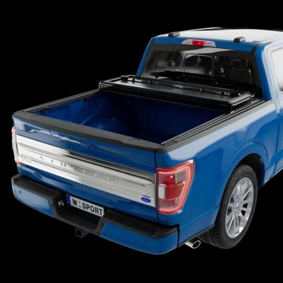 Image showing 2 th Worksport AL4 Tri-Fold Tonneau Cover for 08-16 Ford Super Duty 6 ft., 10 in. Bed
