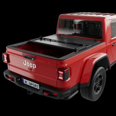 Image showing  AL4 Tri-Fold Tonneau Cover for 20-25 Jeep Gladiator JT 5 ft., Bed