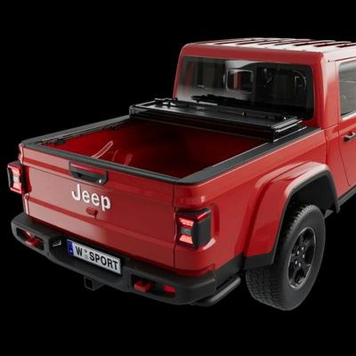 Image showing  AL4 Tri-Fold Tonneau Cover for 20-25 Jeep Gladiator JT 5 ft., Bed