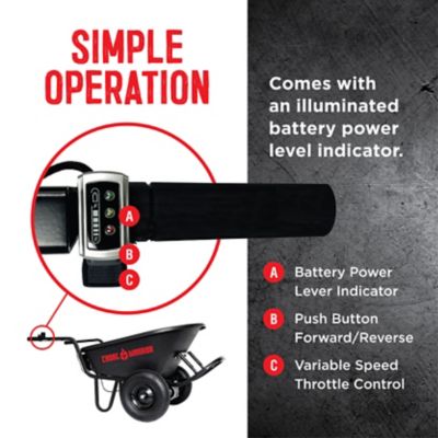 Image showing  Electric Powered 6CFT Wheelbarrow