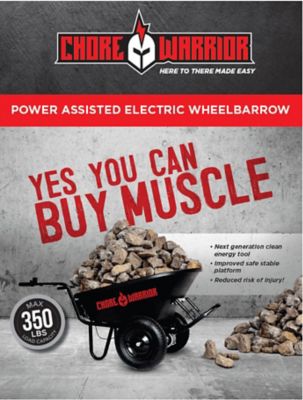 Image showing 5 th Chore Warrior Electric Powered 6CFT Wheelbarrow