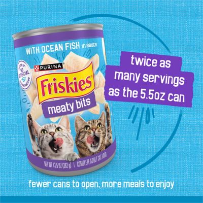 Image showing 6 th Purina Friskies Meaty Bits Ocean Fish Dinner in Gravy