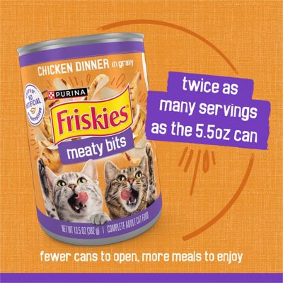 Image showing 6 th Purina Friskies Meaty Bits Chicken Dinner in Gravy