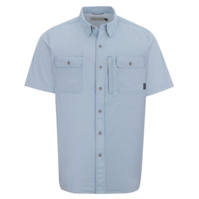 Image showing  Men's Patterned Short-Sleeve Button-Down Outdoorsman Shirt