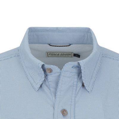 Image showing  Men's Patterned Short-Sleeve Button-Down Outdoorsman Shirt