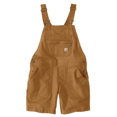 Image showing 0 th Carhartt Women's Relaxed Fit Rugged Flex Canvas Shortall