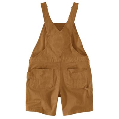 Image showing 1 th Carhartt Women's Relaxed Fit Rugged Flex Canvas Shortall