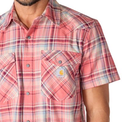 Image showing 6 th Carhartt Montana Bozeman Relaxed SS Plaid Shirt