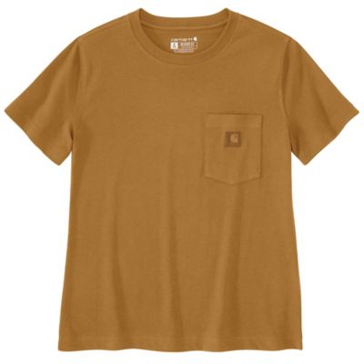 Image showing 0 th Carhartt Women's Relaxed Fit Lightweight Crew Neck Short-Sleeve Pocket T-Shirt
