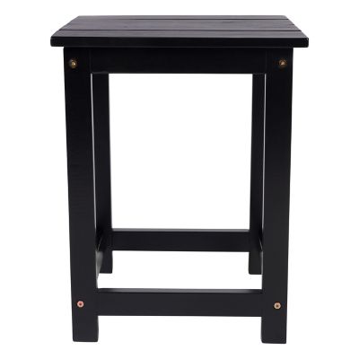 Image showing  Portland Solid Acacia Wood Adirondack Square Accent Side Table