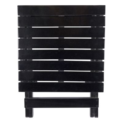 Image showing  Outdoor Assembled Square Folding Solid Acacia Wood Side Table