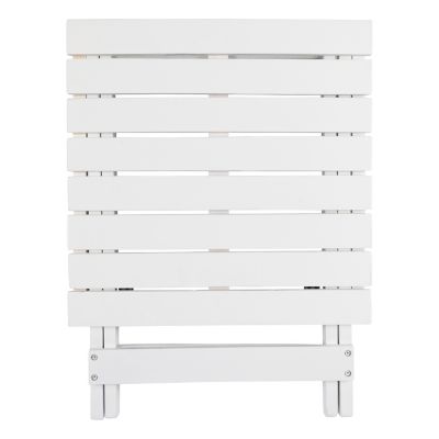 Image showing 4 th Shine Company Outdoor Assembled Square Folding Solid Acacia Wood Side Table