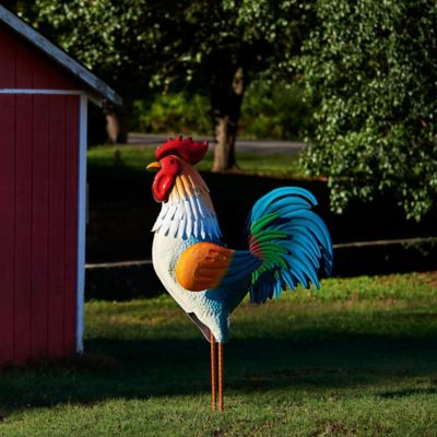 Image showing  Outdoor Metal Rooster Statue, 6 ft.