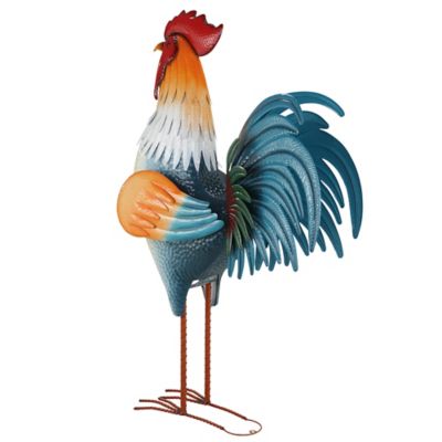 Image showing  Outdoor Metal Rooster Statue, 6 ft.