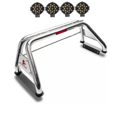 Black Horse Off Road Classic Roll Bar Kit Stainless fits 99-24 Ford F-250/F-350 Super Duty/F-450 Super Duty