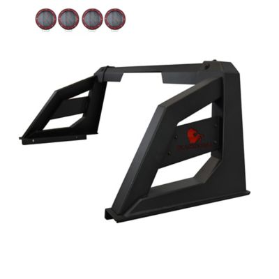 Image showing  ARMOUR Roll Bar for 1/2 Ton Trucks (GM-FORD-DODGE) with 5.3 in. Round Flood LED Red