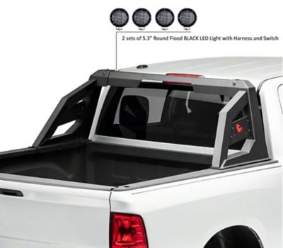 Black Horse Off Road Armour Roll Bar Kit Matte BK fit 05-21 Nissan Frontier