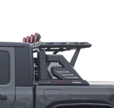 Black Horse Off Road Armour II Roll Bar with Basket Kit Black fits 2015-2024 Chevrolet ColoradoGMC Canyon